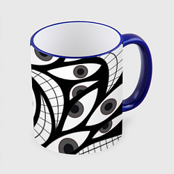 Кружка 3D Alchemist Eyes, цвет: 3D-синий кант