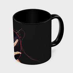 Кружка 3D Face Star, цвет: 3D-белый + черный