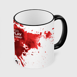Кружка 3D Play a game?, цвет: 3D-черный кант
