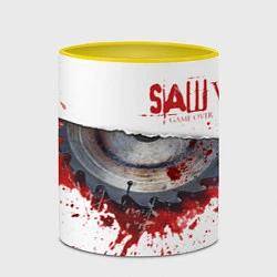 Кружка 3D The SAW VIII, цвет: 3D-белый + желтый — фото 2