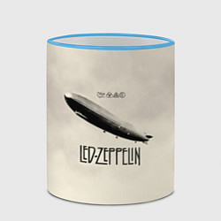 Кружка 3D Led Zeppelin: Fly, цвет: 3D-небесно-голубой кант — фото 2