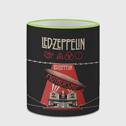 Кружка 3D Led Zeppelin: Mothership, цвет: 3D-светло-зеленый кант — фото 2