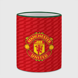 Кружка 3D FC Manchester United: Creative, цвет: 3D-зеленый кант — фото 2