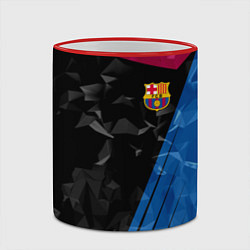 Кружка 3D FC Barcelona: Abstract, цвет: 3D-красный кант — фото 2