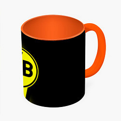 Кружка 3D FC Borussia Dortmund: Storm, цвет: 3D-белый + оранжевый