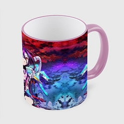 Кружка 3D No Game No Life Zero, цвет: 3D-розовый кант