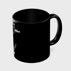 Кружка 3D PUBG: Camo Shadow, цвет: 3D-белый + черный