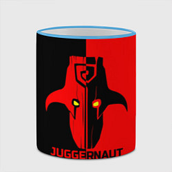 Кружка 3D Juggernaut Blood, цвет: 3D-небесно-голубой кант — фото 2