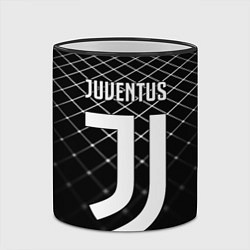 Кружка 3D FC Juventus: Black Lines, цвет: 3D-черный кант — фото 2