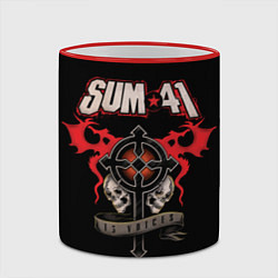 Кружка 3D Sum 41: 13 Voices, цвет: 3D-красный кант — фото 2