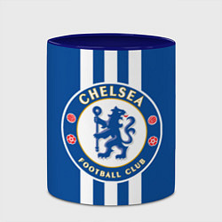 Кружка 3D FC Chelsea: Gold Lines, цвет: 3D-белый + синий — фото 2