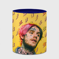 Кружка 3D Thunder Lil Peep, цвет: 3D-белый + синий — фото 2