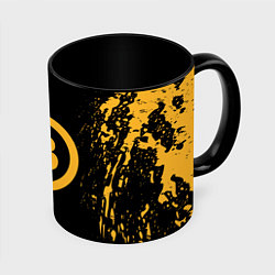 Кружка 3D Bitcoin Master, цвет: 3D-белый + черный