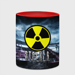 Кружка 3D S.T.A.L.K.E.R: Radiation, цвет: 3D-белый + красный — фото 2