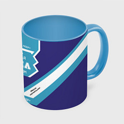 Кружка 3D Очень сладкая Даша, цвет: 3D-белый + небесно-голубой