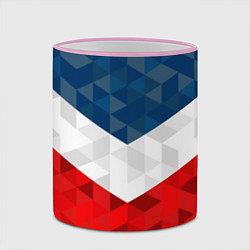 Кружка 3D Форма России, цвет: 3D-розовый кант — фото 2