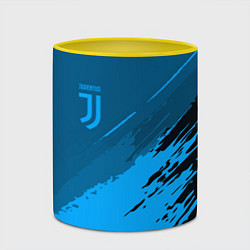 Кружка 3D FC Juventus: Blue Original, цвет: 3D-белый + желтый — фото 2