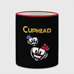 Кружка 3D Cuphead: Mugman Faces, цвет: 3D-красный кант — фото 2