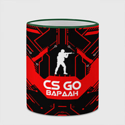 Кружка 3D CS:GO - Вардан, цвет: 3D-зеленый кант — фото 2