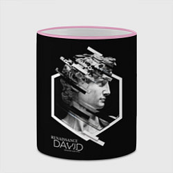 Кружка 3D Renaissance David, цвет: 3D-розовый кант — фото 2