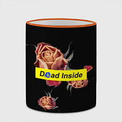Кружка 3D Dead Inside, цвет: 3D-оранжевый кант — фото 2