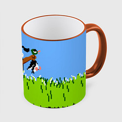 Кружка 3D Duck Hunt, цвет: 3D-оранжевый кант