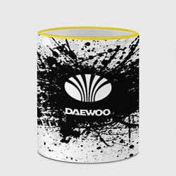 Кружка 3D Daewoo: Black Spray, цвет: 3D-желтый кант — фото 2