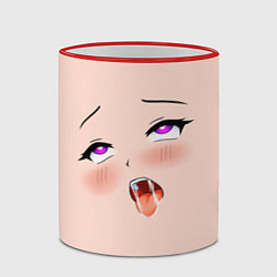 Кружка 3D Ahegao Face, цвет: 3D-красный кант — фото 2