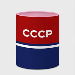 Кружка 3D СССР: Спортсмен, цвет: 3D-белый + розовый — фото 2