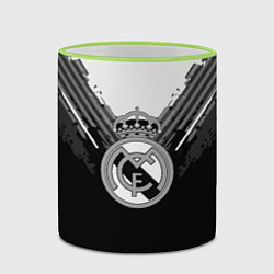Кружка 3D FC Real Madrid: Black Style, цвет: 3D-светло-зеленый кант — фото 2