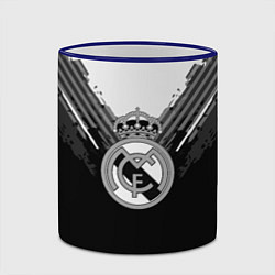 Кружка 3D FC Real Madrid: Black Style, цвет: 3D-синий кант — фото 2