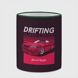Кружка 3D Drifting Style, цвет: 3D-зеленый кант — фото 2