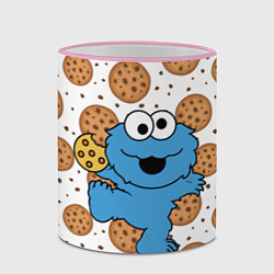 Кружка 3D Cookie Monster, цвет: 3D-розовый кант — фото 2