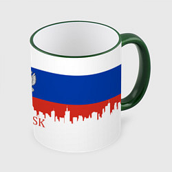 Кружка 3D Irkutsk: Russia, цвет: 3D-зеленый кант