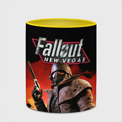 Кружка 3D Fallout: New Vegas, цвет: 3D-белый + желтый — фото 2