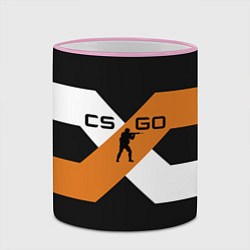 Кружка 3D CS:GO X, цвет: 3D-розовый кант — фото 2