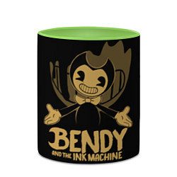 Кружка 3D Bendy And the ink machine, цвет: 3D-белый + светло-зеленый — фото 2