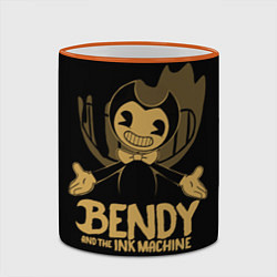 Кружка 3D Bendy And the ink machine, цвет: 3D-оранжевый кант — фото 2