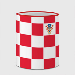 Кружка 3D Сборная Хорватии: Домашняя ЧМ-2018, цвет: 3D-красный кант — фото 2
