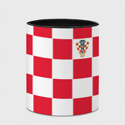 Кружка 3D Сборная Хорватии: Домашняя ЧМ-2018, цвет: 3D-белый + черный — фото 2