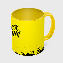 Кружка 3D GLHF, цвет: 3D-белый + желтый