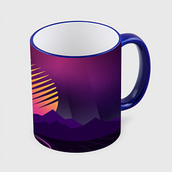 Кружка 3D Digital Sun, цвет: 3D-синий кант
