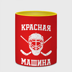 Кружка 3D Красная машина, цвет: 3D-белый + желтый — фото 2