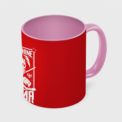 Кружка 3D Red machine is back, цвет: 3D-белый + розовый