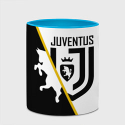 Кружка 3D FC Juventus: Football Point, цвет: 3D-белый + небесно-голубой — фото 2