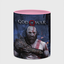 Кружка 3D God of War: Kratos, цвет: 3D-белый + розовый — фото 2