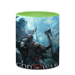 Кружка 3D God of War: Dynasty, цвет: 3D-белый + светло-зеленый — фото 2