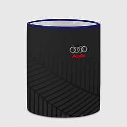 Кружка 3D Audi: Grey Collection, цвет: 3D-синий кант — фото 2