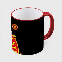 Кружка 3D FC Man United: Black Exclusive, цвет: 3D-красный кант