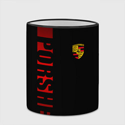 Кружка 3D Porsche: Red Line, цвет: 3D-черный кант — фото 2